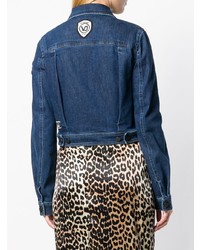Versace Jeans Logo Patch Cropped Jacket