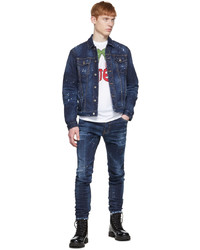 DSQUARED2 Navy Dan Denim Jacket