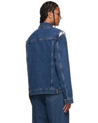 Y/Project Navy Denim Classic Peep Show Jacket