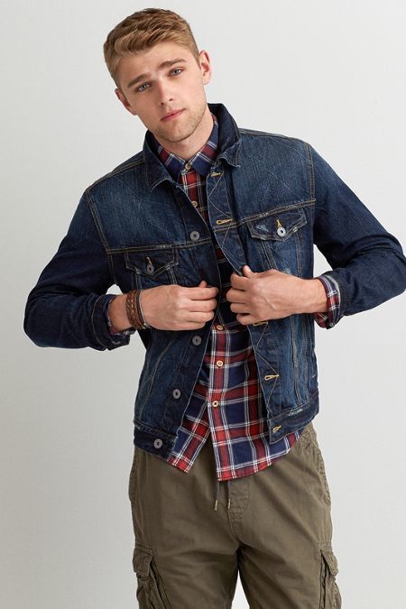 american eagle outfitters men's denim jacket