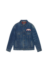 Gucci Oversize Denim Jacket With Patches