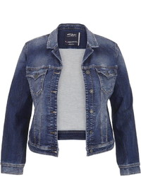 Maurices Silver Jeans Co Medium Wash Plus Size Denim Jacket