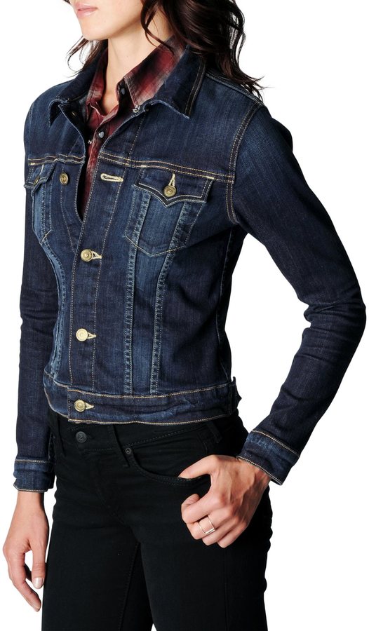 True Religion Dusty Western Fitted Denim Jacket | Where to buy ...