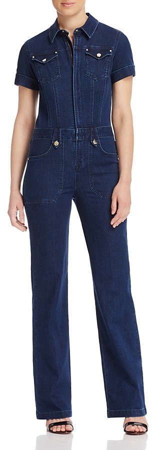 karen millen denim jumpsuit