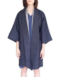 SIMPLE BY TRISTA Oversized Denim Kimono Coat