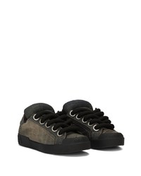 Dolce & Gabbana Denim Lace Up Sneakers
