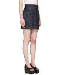Kenzo Blue Denim Miniskirt