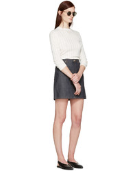 A.P.C. Indigo Denim Standard Miniskirt