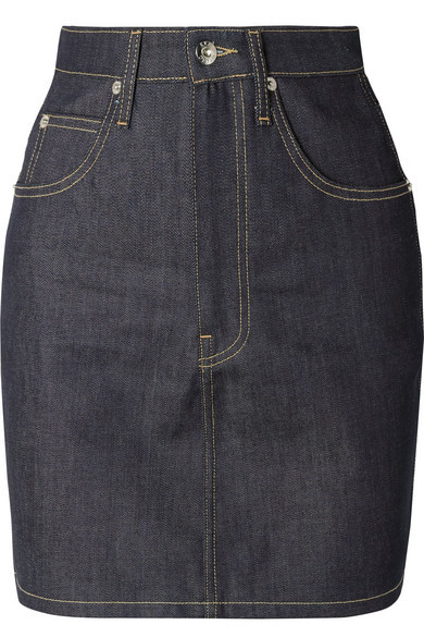 Eve Denim Tallulah Denim Mini Skirt, $250 | NET-A-PORTER.COM | Lookastic