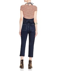 Free People Hearts On Fire Denim Overalls