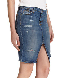 Joe's Jeans Joes Jesenia Distressed Denim Skirt