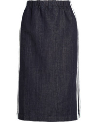Marni Striped Denim Pencil Skirt