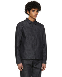 non Black Denim Raw Shirt