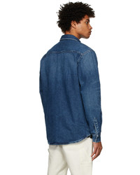 CARHARTT WORK IN PROGRESS Blue Denim Salinac Shirt Jacket