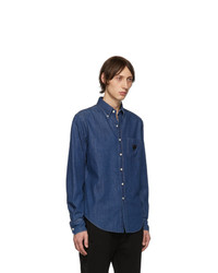 Prada Blue Washed Denim Shirt