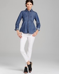 Eileen Fisher Classic Collar Denim Shirt