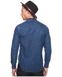 Lucky Brand Classic Fit Western Denim Shirt Clothing