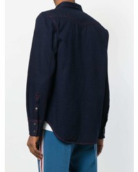 Calvin Klein 205W39nyc Contrast Stitch Denim Shirt