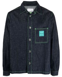 Haikure Contrast Stitching Denim Shirt