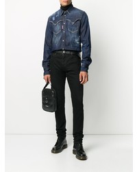 DSQUARED2 Distressed Buttoned Denim Shirt
