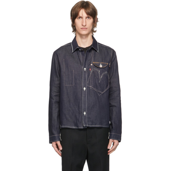 levis selvedge denim shirt