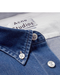Acne Studios Isherwood Button Down Collar Lightweight Denim Shirt
