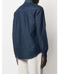 VERSACE JEANS COUTURE Long Sleeved Denim Shirt