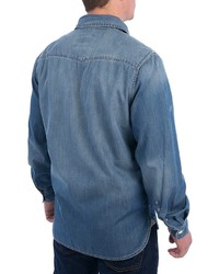 Barbour Ratchet Denim Shirt Indigo Dyed Long Sleeve