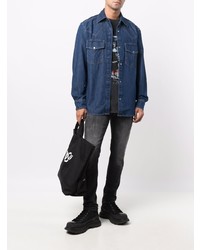 Diesel Western Cotton Denim Shirt