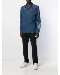 Calvin Klein Jeans Western Patchwork Denim Shirt