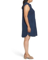 Eileen Fisher Plus Size Lightweight Denim Shirtdress