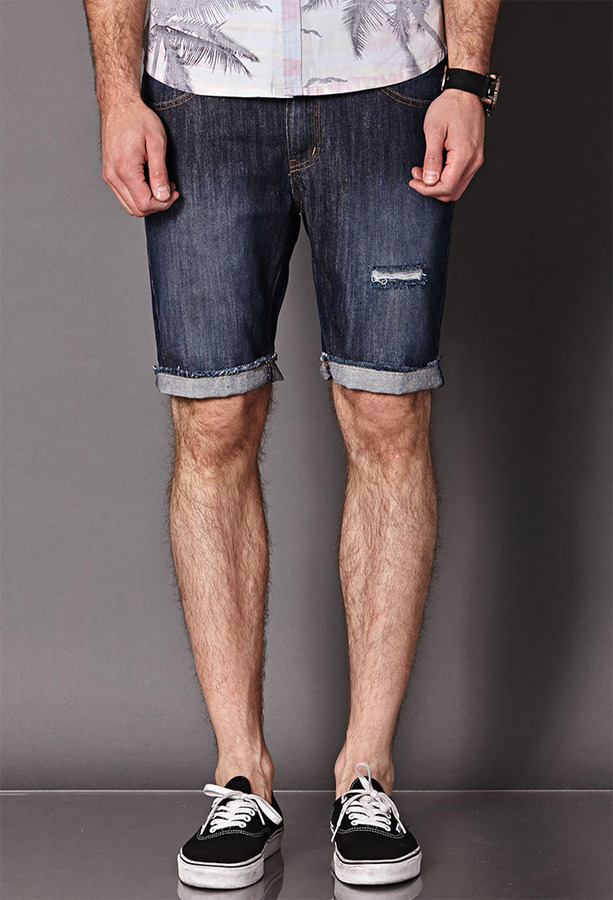 21men 21 Frayed Denim Shorts | Where to buy & how to wear