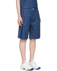 Sunnei Blue Denim Bermuda Shorts