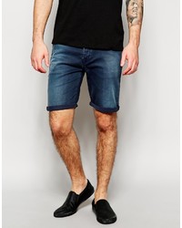 Asos Brand Denim Shorts In Skinny Fit