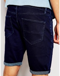 Asos Brand Denim Shorts In Super Skinny Fit Jersey