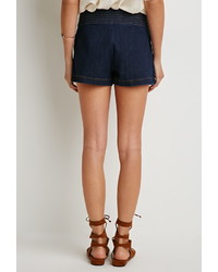 Forever 21 Contemporary Life In Progress Topstitched High Waist Shorts