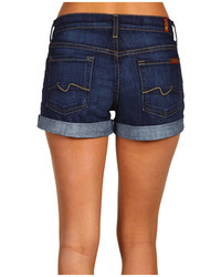 7 For All Mankind Roll Up Short In Nouveau New York Dark