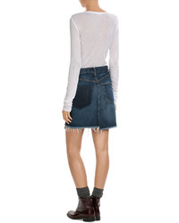 Rag & Bone Asymmetric Denim Skirt