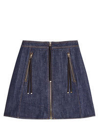 Kenzo Denim Skirt With Zippers