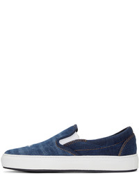 DSQUARED2 Indigo Denim Slip On Sneakers