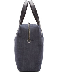 Closed Navy Denim Leather Tote
