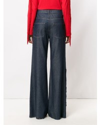 Nk Buttoned Palazzo Jeans