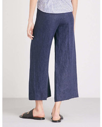 Theory Terena Wide Leg Linen Trousers