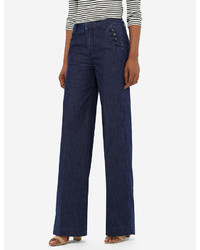 The Limited Buttoned Chambray Denim Trousers