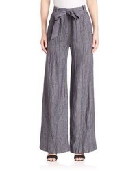 Milly Trapunto Belted Trousers