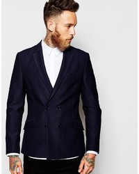 Asos Brand Slim Fit Double Breasted Blazer