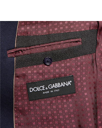 Dolce & Gabbana Cotton Blend Piqu Double Breasted Blazer