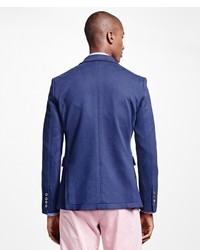 Brooks Brothers Cotton Twill Double Breasted Blazer