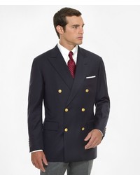 Brooks Brothers Country Club Double Breasted Navy Blazer