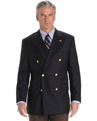 Brooks Brothers Country Club Saxxon Wool Double Breasted Blazer